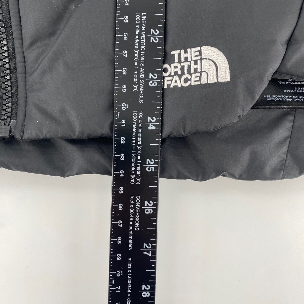 The North Face Womens Black Puffer Vest Myovant Sciences Corporate Logo‎ Size M - Picture 2 of 4